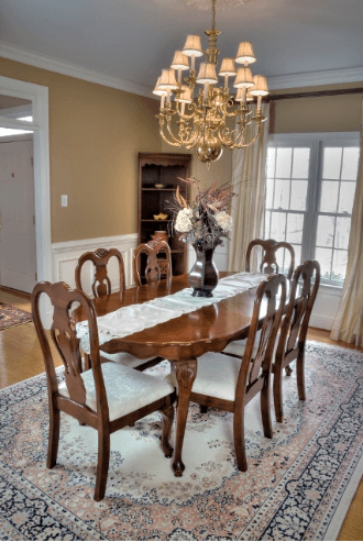 refinishing dining room table
